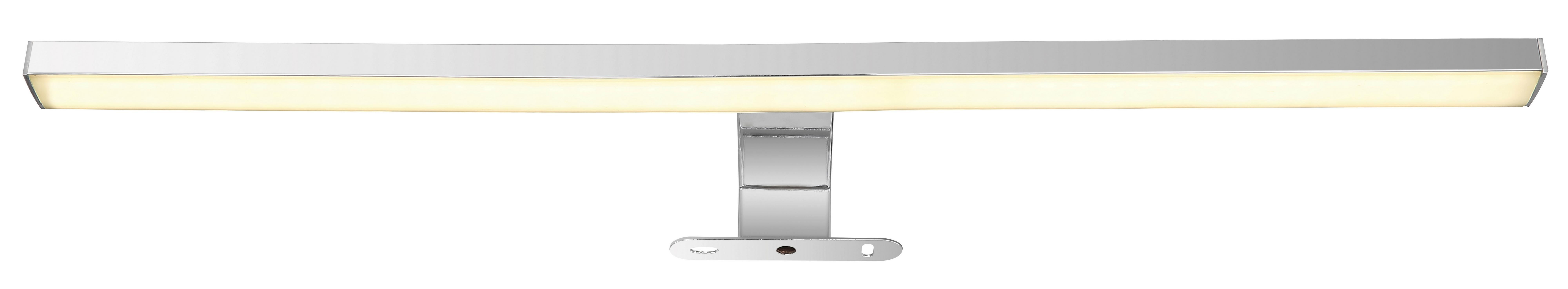 Led-wandleuchte Bad Ip44 Opal/chromfarben L: 60 Cm - Chromfarben/Opal, Design, Kunststoff/Metall (60/12/4cm) - Globo