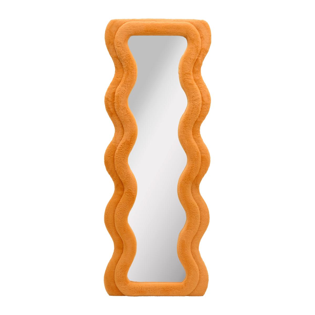 Spiegel Suki Orange ca. 60x160x4cm - oranžová, Lifestyle, kompozitní dřevo/textil (60/160/4cm) - Mömax