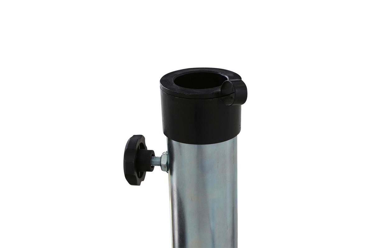 Schirmständer Stahl Verzinkt für DM Bis 4,8 cm J01225 - Silberfarben, KONVENTIONELL, Metall (49,5/39/39,5cm) - Siena Garden