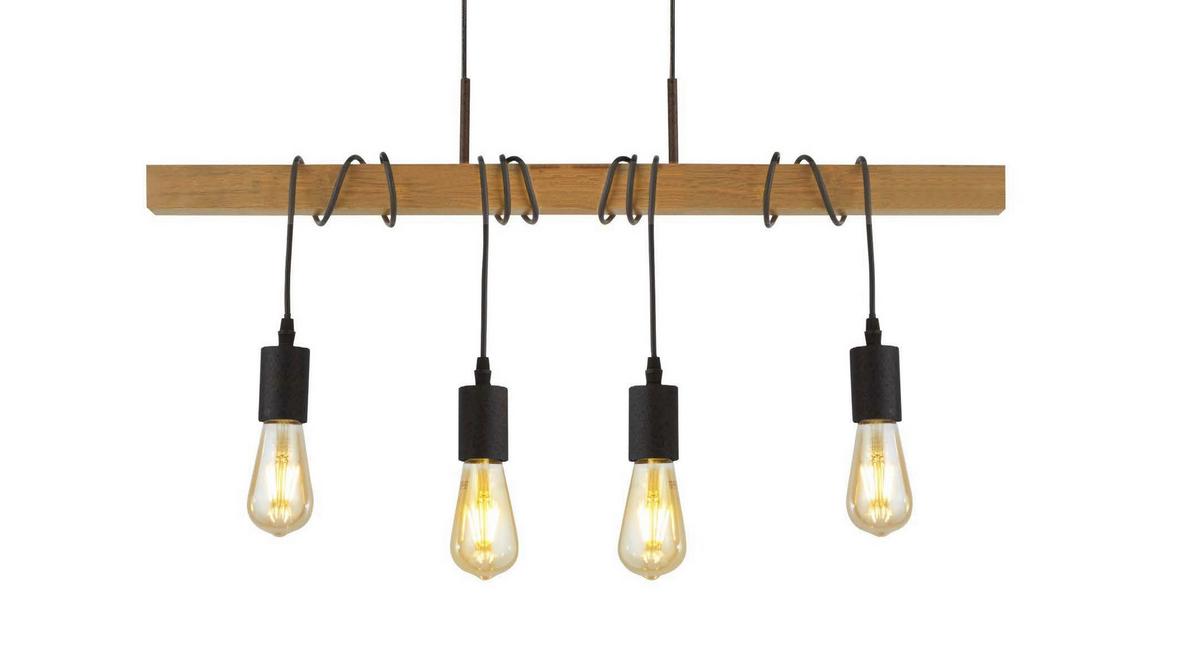 Függeszték 95041-4br - kőris, Design, fa/fém (70/6/207cm)