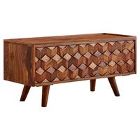 Lowboard Wohnling B: 92 cm Sheesham Massiv - Sheeshamfarben, MODERN, Holz (92/44/35cm) - MID.YOU