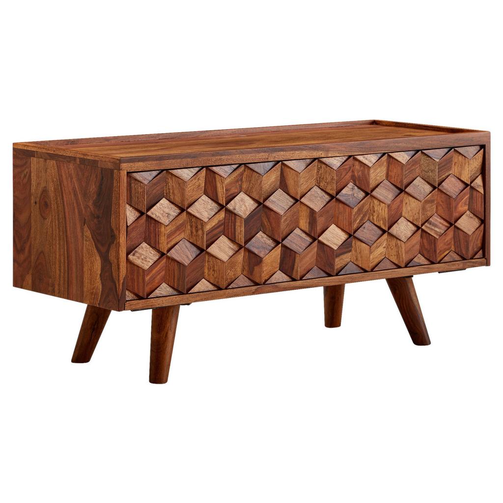 Lowboard Wohnling B: 92 cm Sheesham Massiv