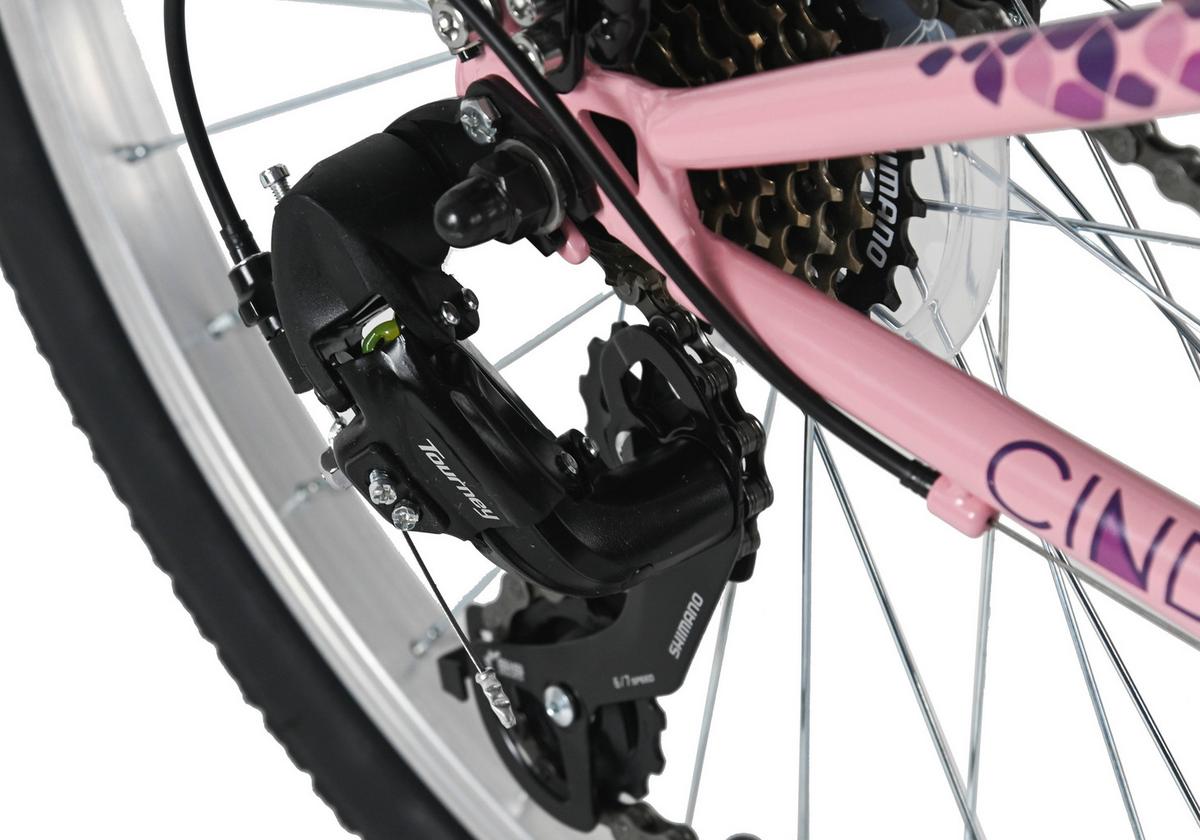 Kinderfahrrad Dacapo Cindy 24 Zoll, Rh 32cm - Pink, Basics, Metall (25/140/60cm)