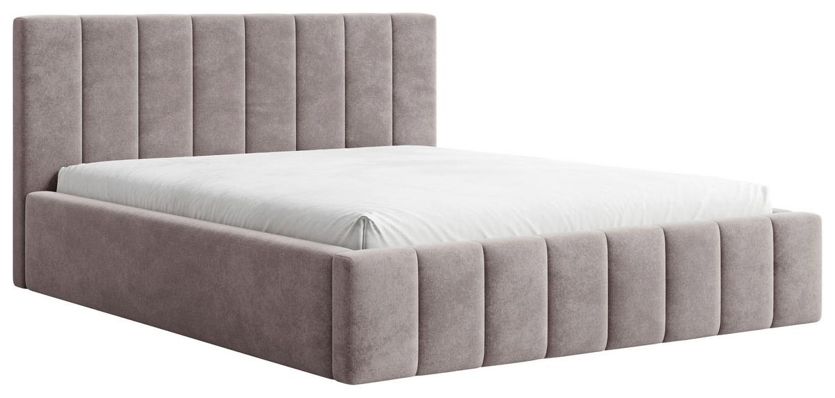 POLSTERBETT Sky Taupe 160x200cm - Taupe/Schwarz, MODERN, Holz (160/200cm) - MID.YOU