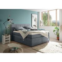 Boxspringbett Mit Topper & Bettkasten 180x200 Tacoma 3 - Anthrazit, KONVENTIONELL, Kunststoff/Textil (180/200cm) - MID.YOU
