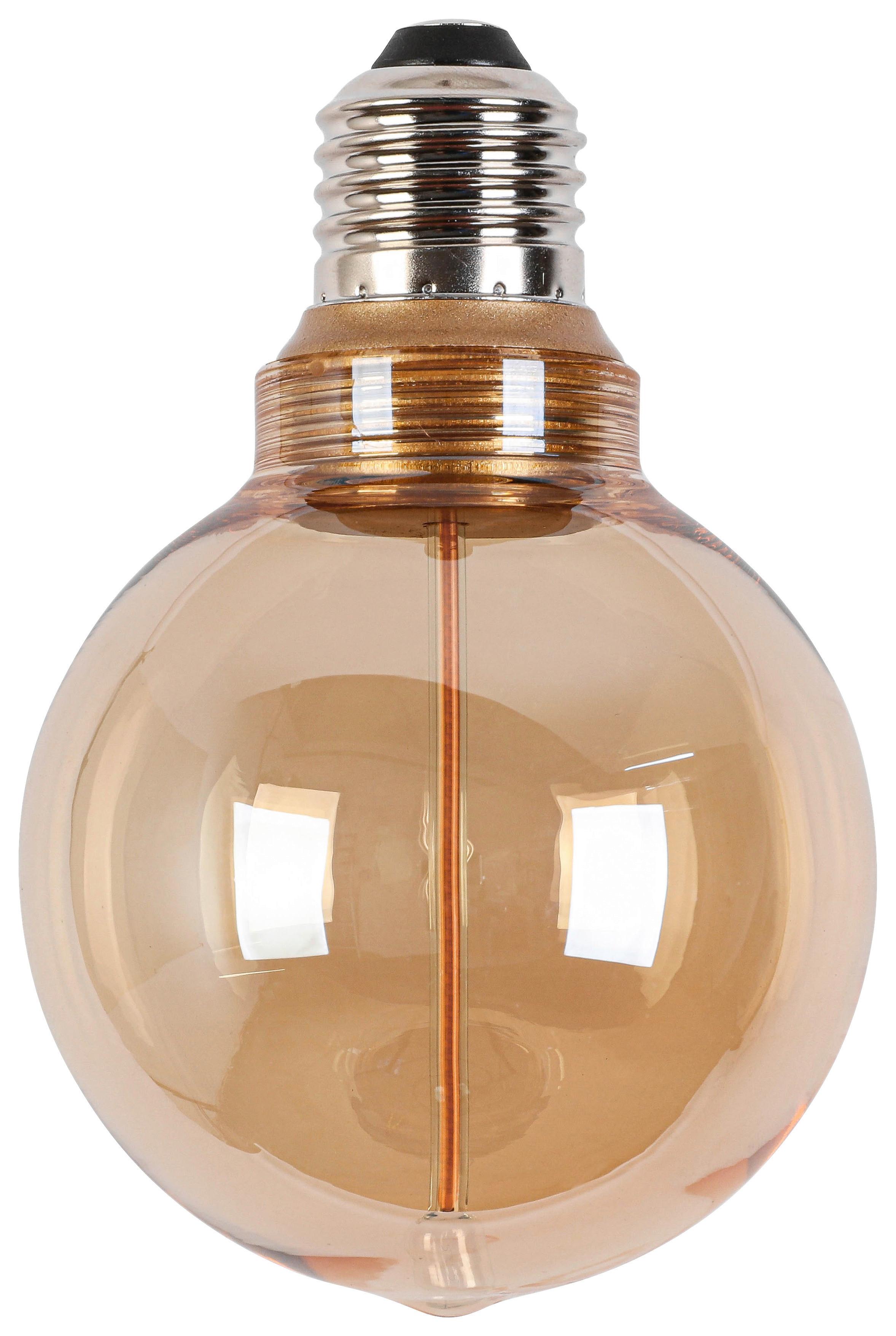 LED ŽÁROVKA C82218MM - jantarové barvy, Konvenční, kov/sklo (8/12,2cm) - Modern Living