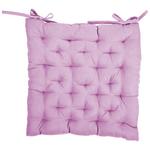 Sitzkissen Agatha Rosa 40x40 cm Polyester - Rosa, KONVENTIONELL, Textil (40/40/5cm) - Ondega