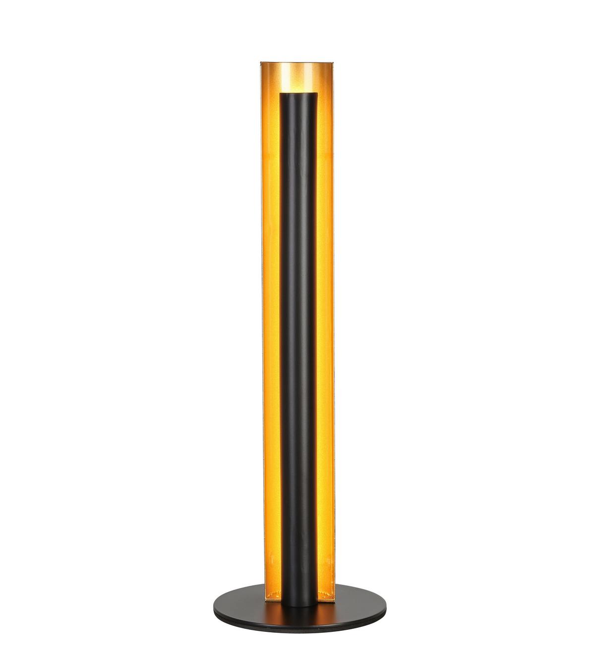 Stolná LED lampa GUMO, P/V: 15/47cm - čierna/zlatá, Modern, kov (15/47cm) - Mömax
