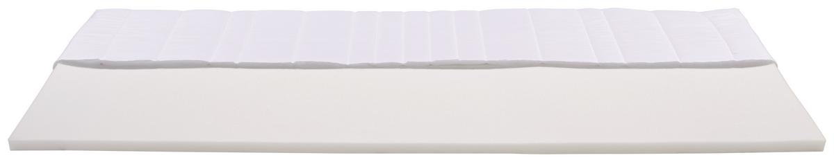 Topper Ingo 90x200 cm Komfortschaumkern - Weiß, Textil (90/200cm) - Primatex