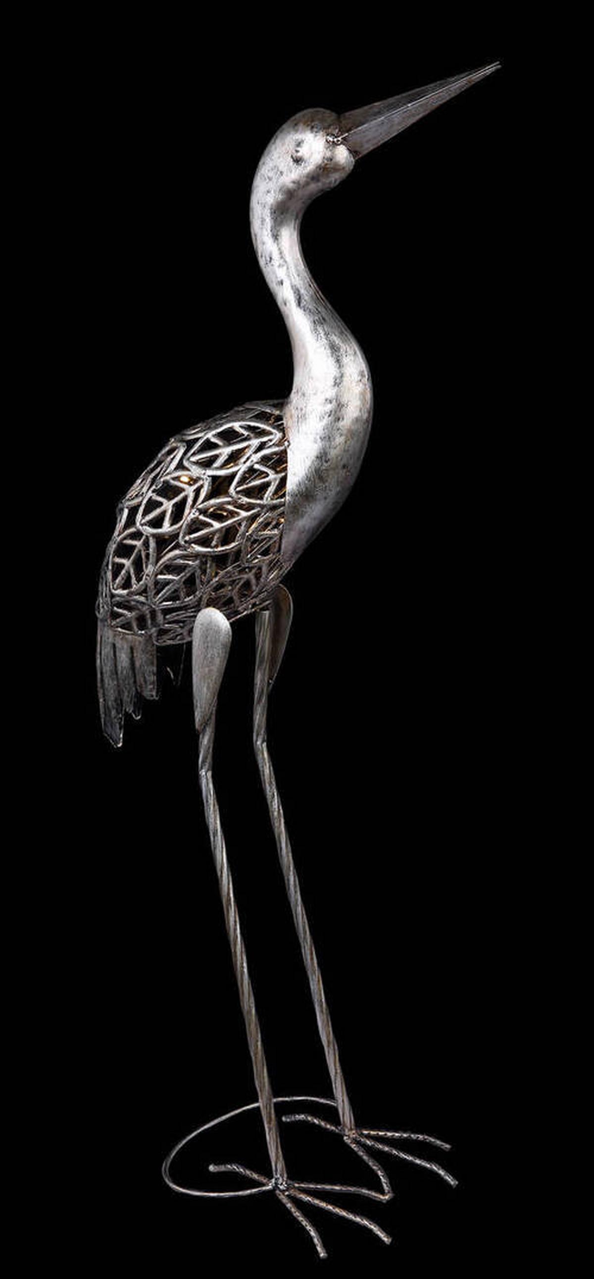 Solarleuchte Metall Grau - Grau, Basics, Metall (29/15/77cm) - Globo