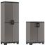 Kunststoffschrank Up Niedrig - Schwarz/Grau, KONVENTIONELL, Kunststoff (68/93/39cm) - Keter Kunststoffschrank Up Niedrig - Schwarz/Grau, KONVENTIONELL, Kunststoff (68/93/39cm) - Keter