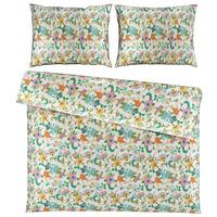 Povlečení Kamia XXL, 2x70/90 200/220cm - růžová/tyrkysová, Romantický / Rustikální, textil (200/220cm) - Mömax