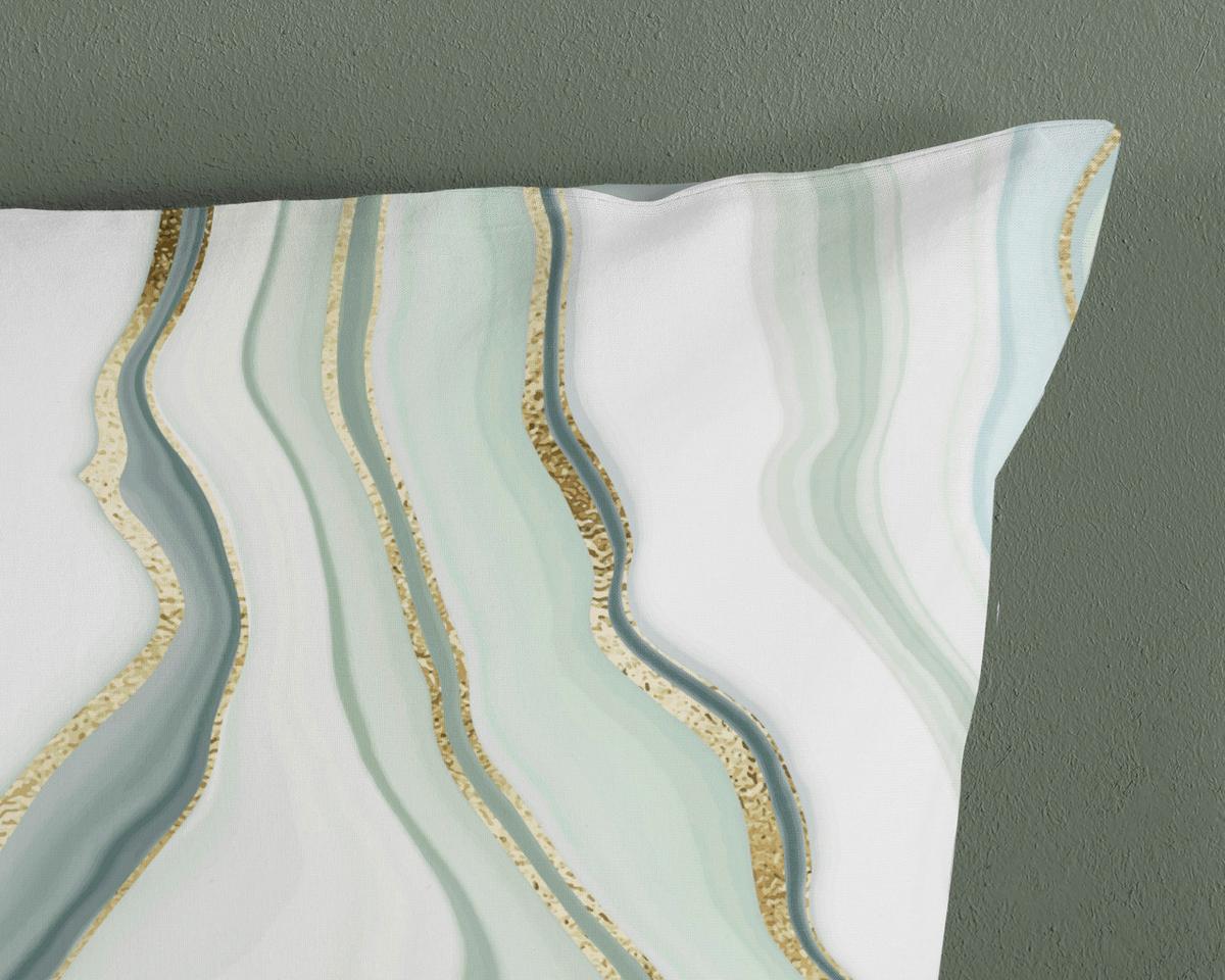 WENDEBETTWÄSCHE QUINCY - Salbeigrün/Grün, Basics, Textil (140/200cm)
