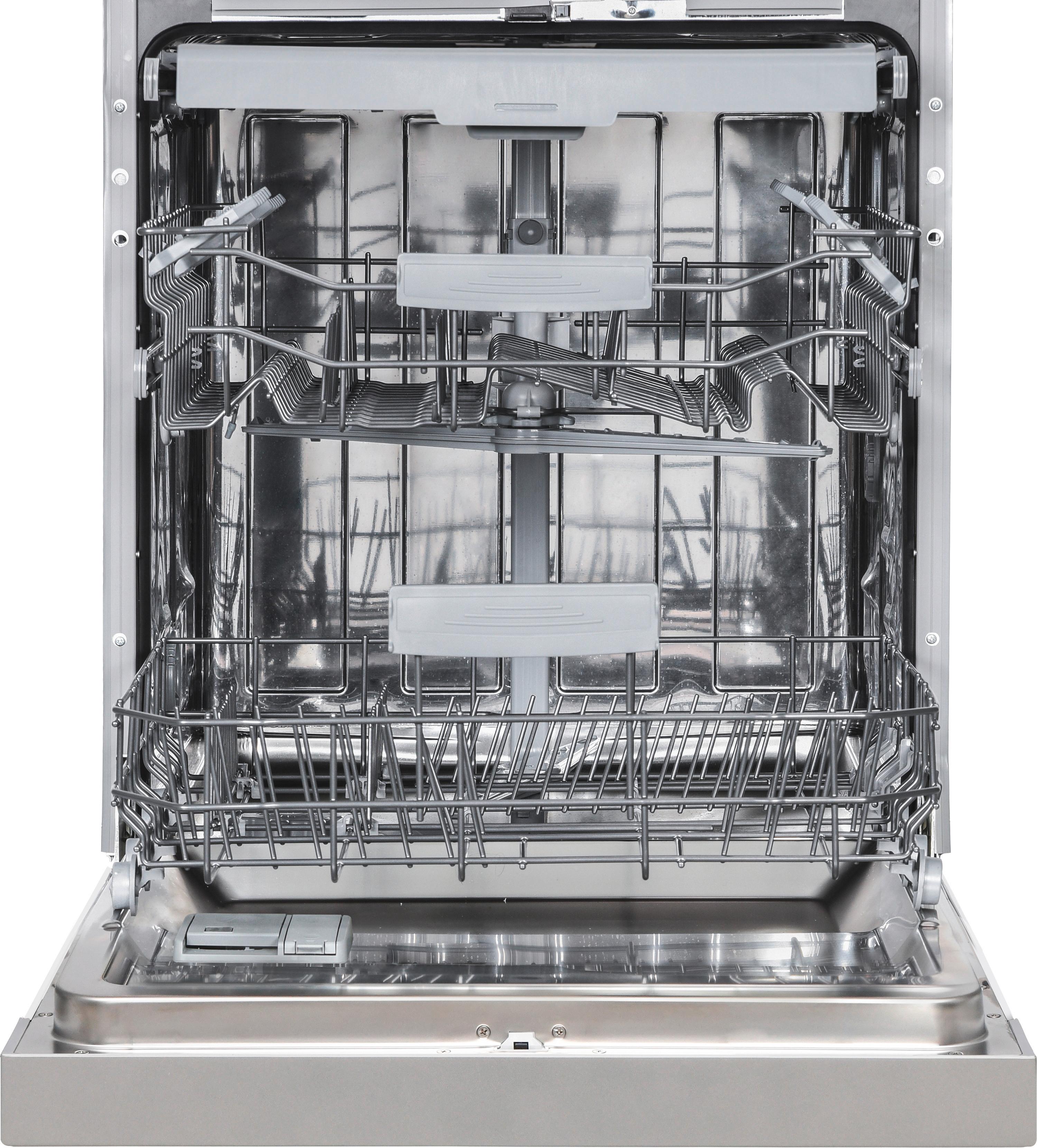 Einbau.geschirrspüler Gsi 1600 B: 59,8 cm Teilintegriert - Weiß, Basics, Kunststoff/Metall (59,8/82/57cm) - Nabo