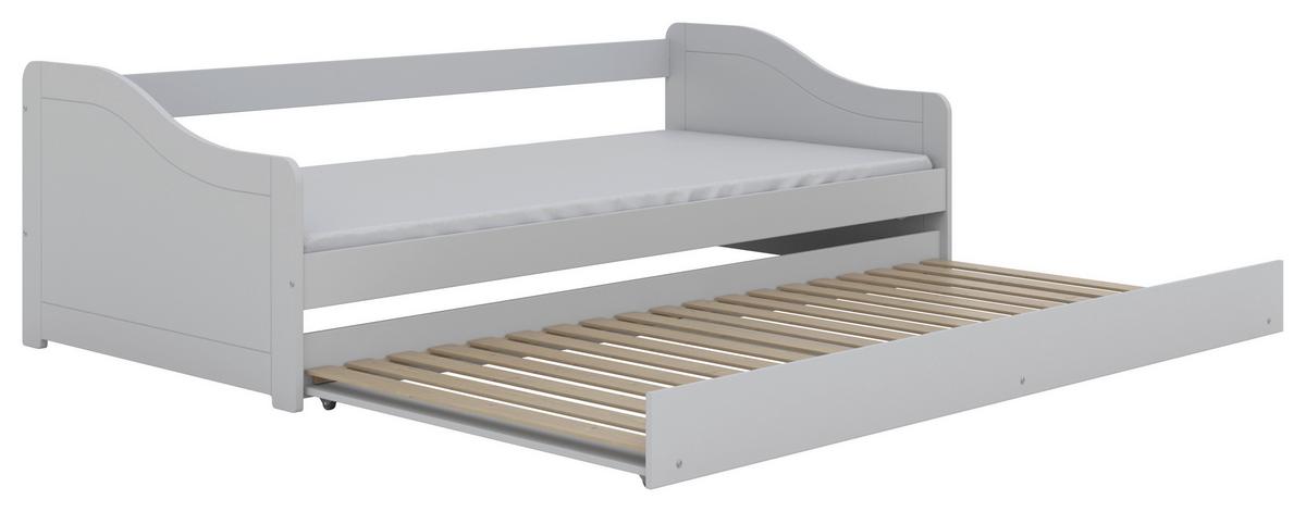 Kinder-/Juniorbett Blanka Weiß B: 90cm - Birkefarben/Weiß, MODERN, Holz/Holzwerkstoff (90/200cm) - MID.YOU