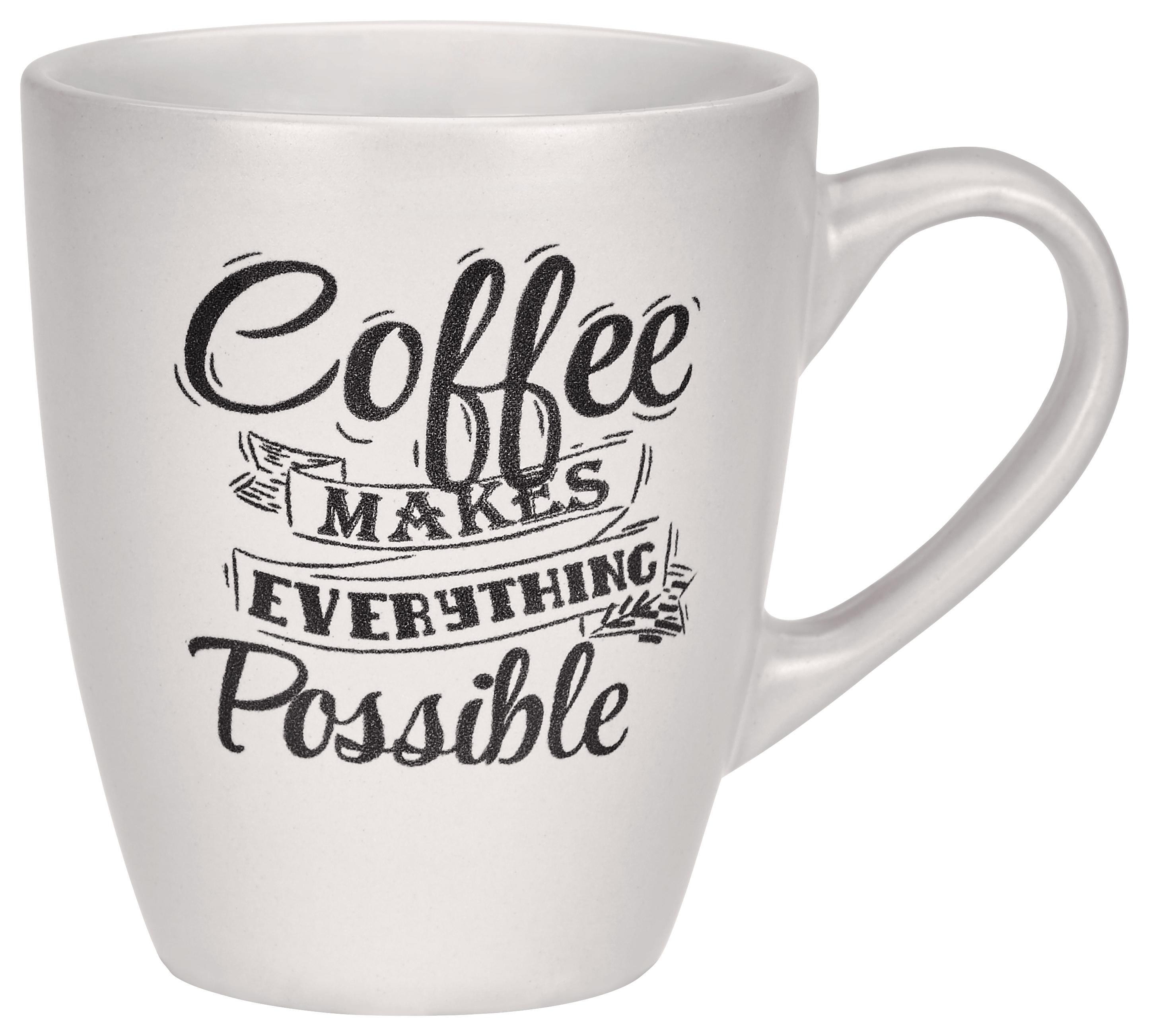 Bögre 658137-lukp - Fehér/Fekete, konvencionális, Kerámia (7.7/8.3cm)