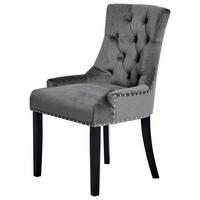 Stuhl Savik Devon Anthrazit/schwarz B: 56 Cm - Anthrazit/Schwarz, MODERN, Holz/Textil (56/62,5/91cm) - Livetastic