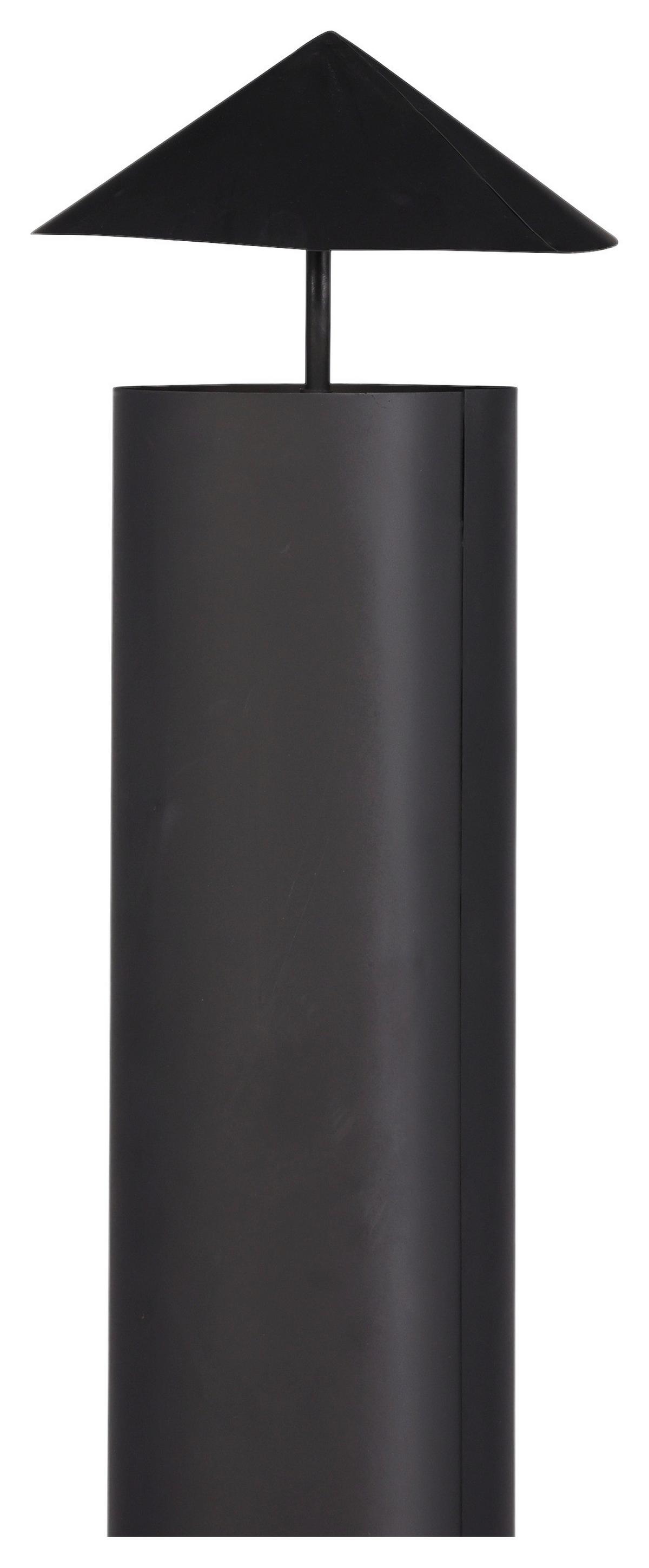 Feuerstelle Makarima - Schwarz, KONVENTIONELL, Metall (45/199/45cm) - Gardenson