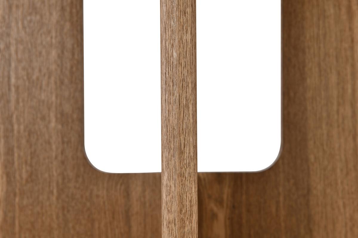 Esstisch Levi Weiß/Eichefarben D: 120 cm - Eichefarben/Weiß, MODERN, Holz/Wellpappe (120/120/75cm) - Livetastic
