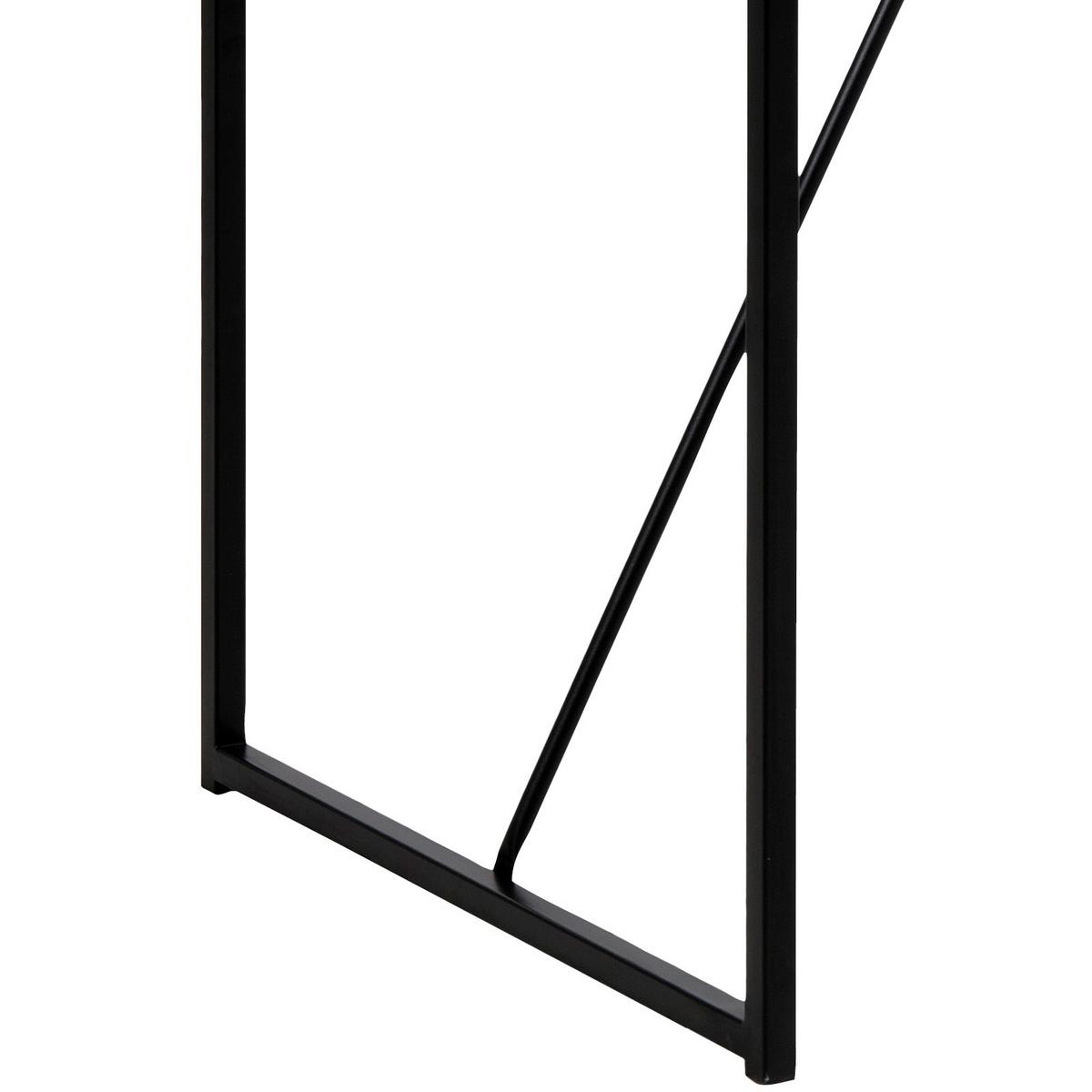 Bartisch Seaford 120x60x105 cm Eiche Dekor/Schwarz - Eichefarben/Schwarz, Basics, Holzwerkstoff/Metall (120/60/105cm) - MID.YOU