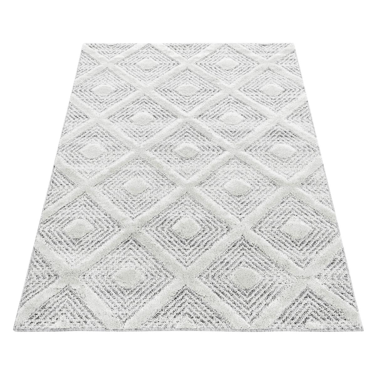 Webteppich Grau Pisa 280x370 cm - Grau, KONVENTIONELL, Textil (280/370cm)