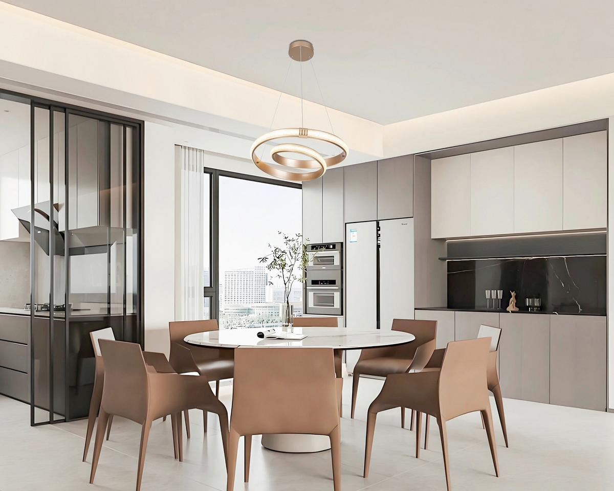 LED-Hängeleuchte Ceylan - Cappuccino, Basics, Kunststoff/Metall (50/120cm) - Luca Bessoni