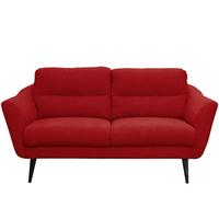 2,5-Sitzer Tromso Rot B: 187 cm - Rot/Schwarz, Design, Textil (187/87/88cm) - Livetastic