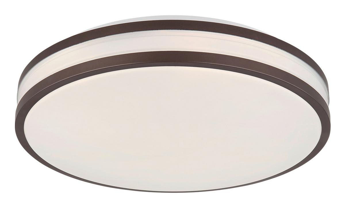 Led-deckenleuchte 41266-18 - Weiß/Cappuccino, KONVENTIONELL, Kunststoff/Metall (34/7cm) - Globo