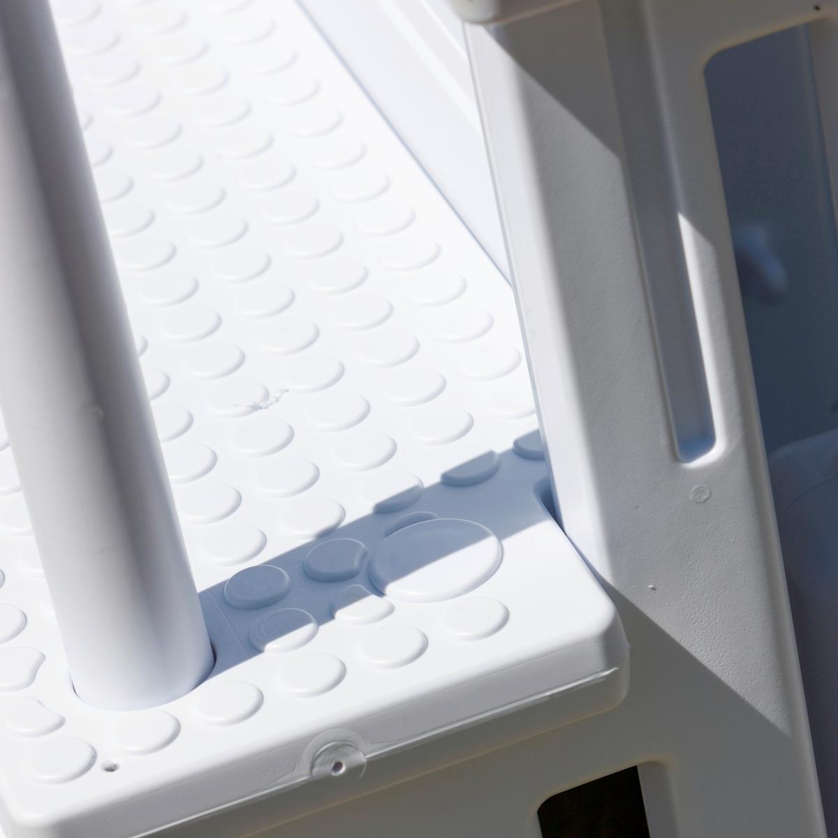 Poolleiter Leiter - Weiß, KONVENTIONELL, Kunststoff (92/206/80cm) - Gre