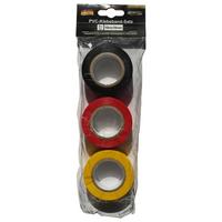 Klebeband-Set Pvc 209 Bunt 3--Teilig. 10 M X 20 mm - Gelb/Rot, Basics, Kunststoff (1000cm)