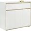 Komoda Sideboard Pluto - bílá/Sonoma dub, Moderní, dřevěný materiál (118/103/48cm)