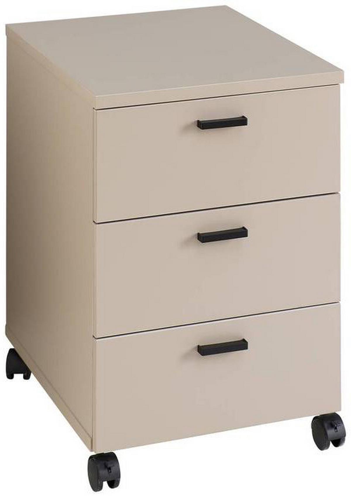 POJÍZDNÝ KONTEJNER GLENN-M - černá/kašmírová, Moderní, kompozitní dřevo/plast (45/66/55cm) - Mömax