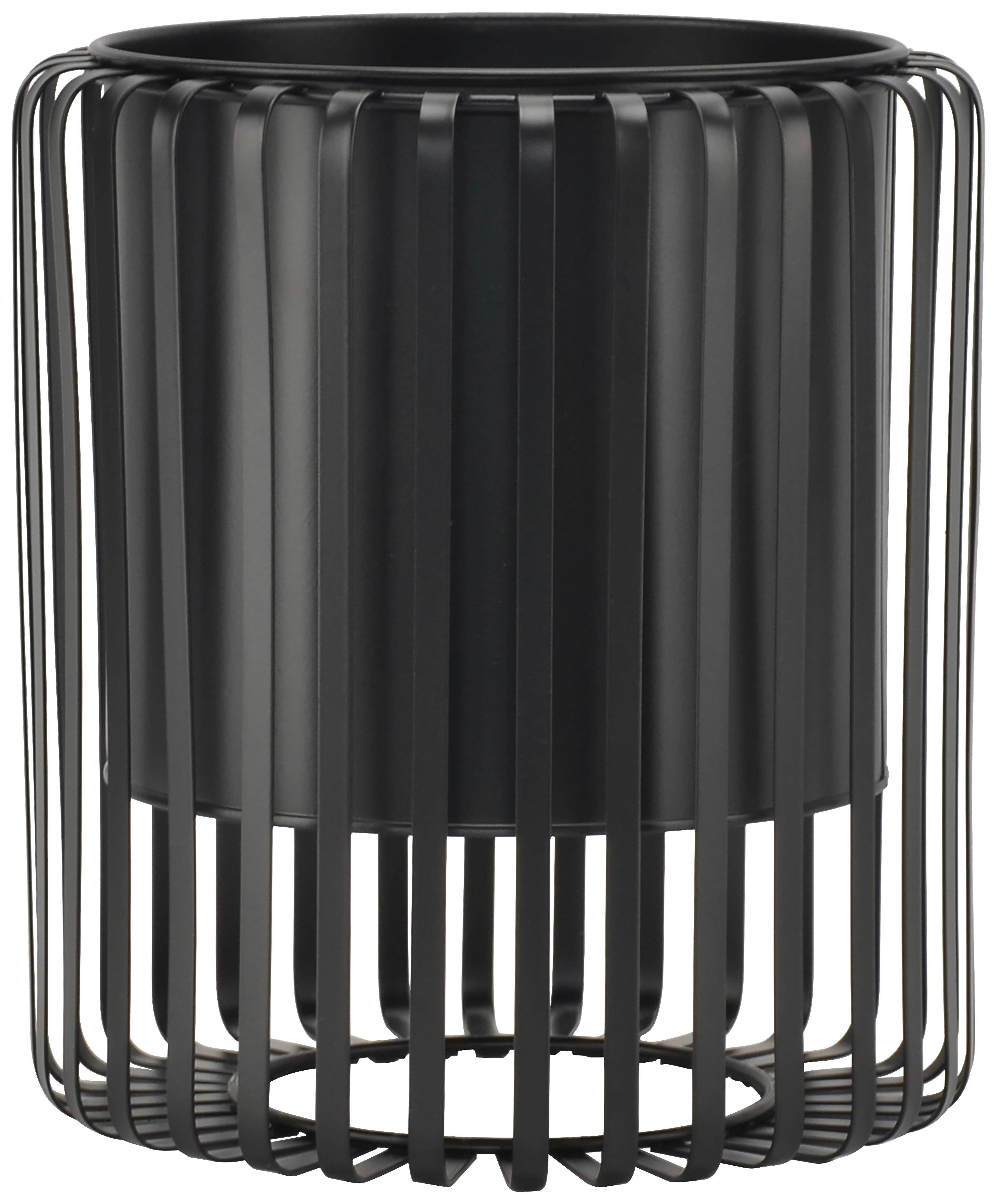 Črepník RIO - čierna, kov (22,8cm) - Mömax