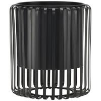 Črepník RIO - čierna, kov (22,8/25,3cm) - Mömax