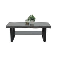 Couchtischset Gabriel Grau L: 110 Cm - Schwarz/Grau, Design, Holzwerkstoff/Metall (110/60/42cm) - Livetastic