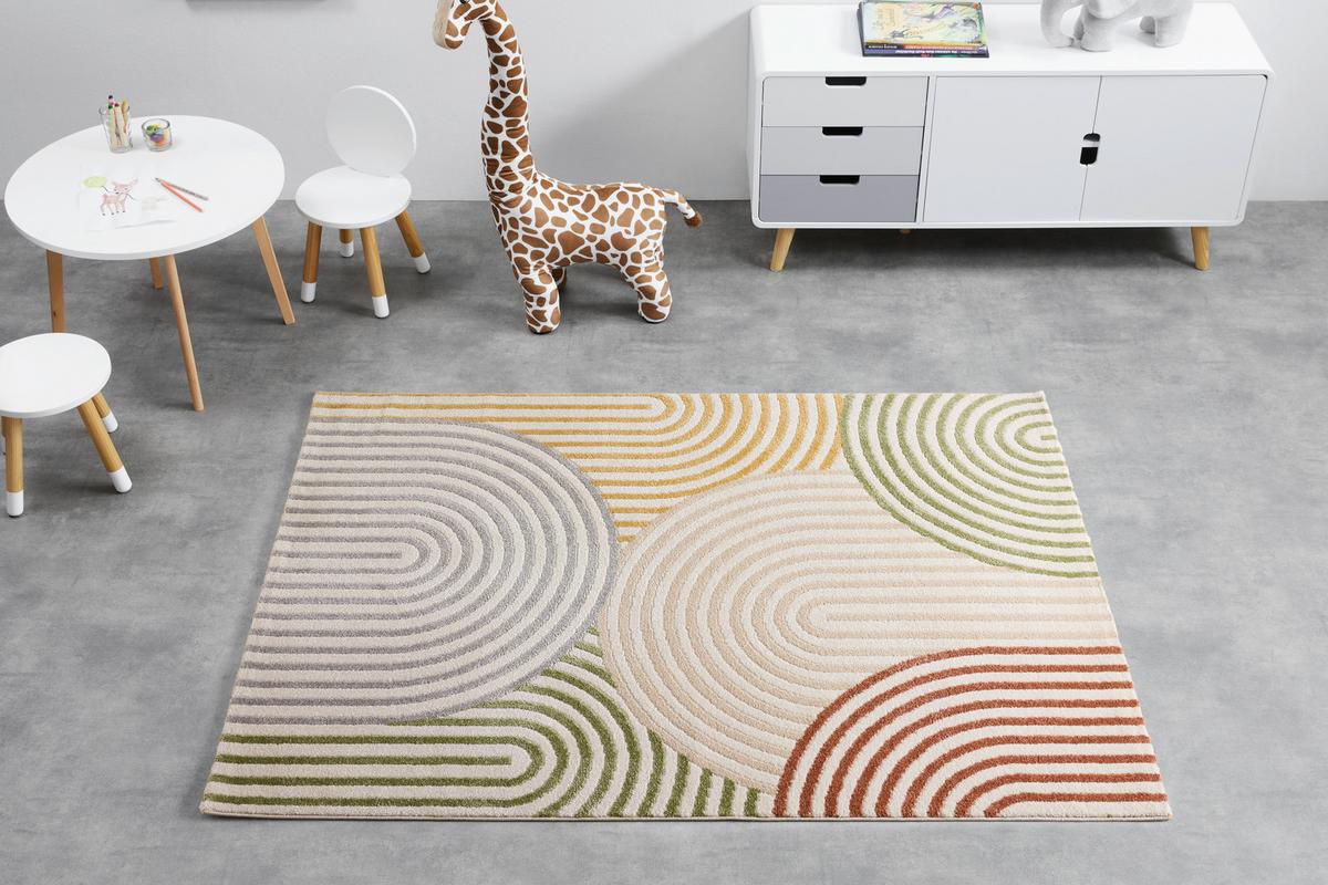 TKANÝ KOBEREC RINGO - krémová/vícebarevná, Konvenční, textil (160/230cm) - Mömax