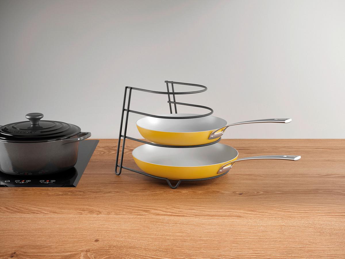 Universalablage Canyon Lava Freistehend, Bht: 24x26x23 Cm - Schwarz, Basics, Metall (24/26/23cm)