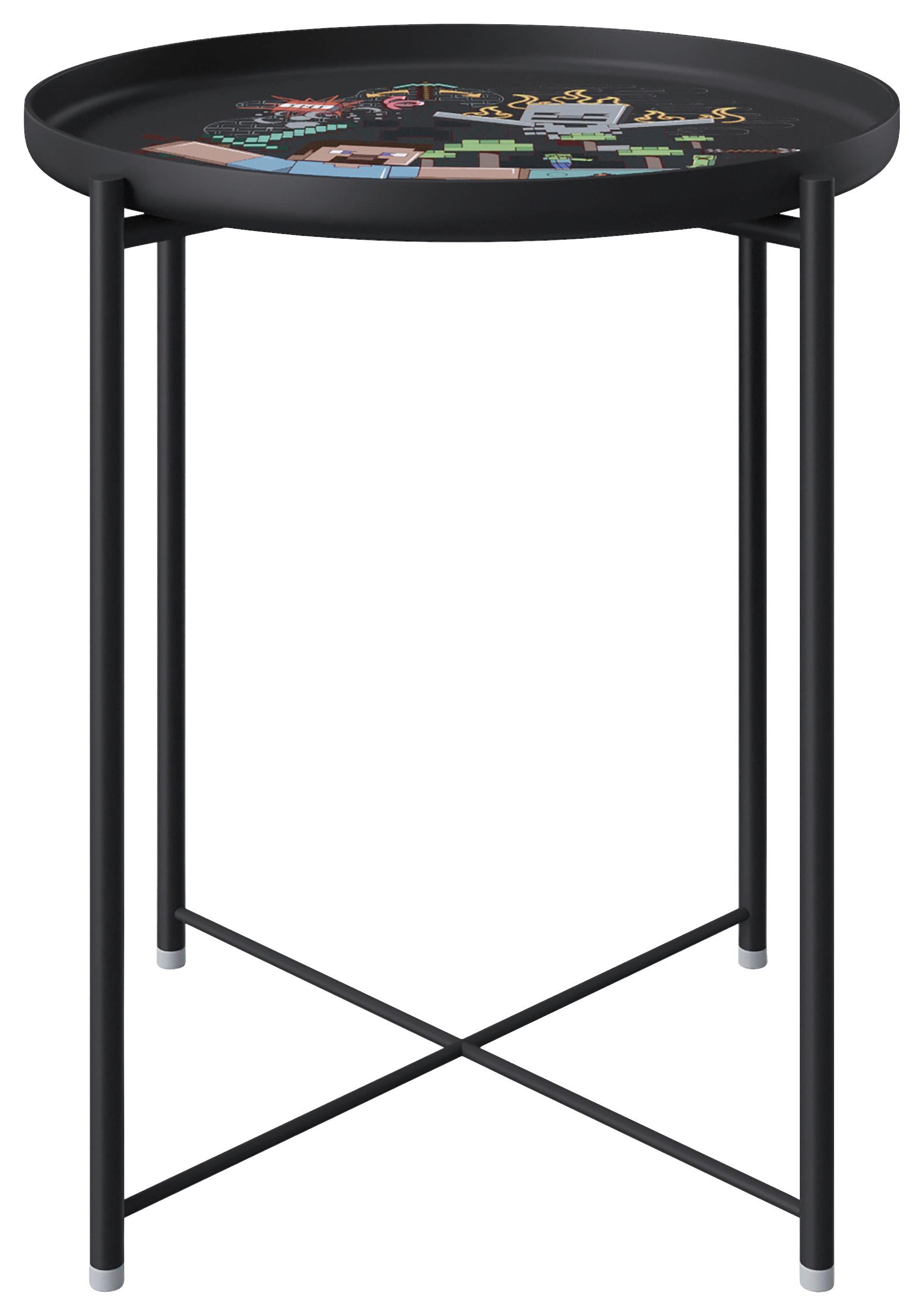 Beistelltisch Minecraft - Schwarz, MODERN, Metall (47/47/51cm) - Minecraft