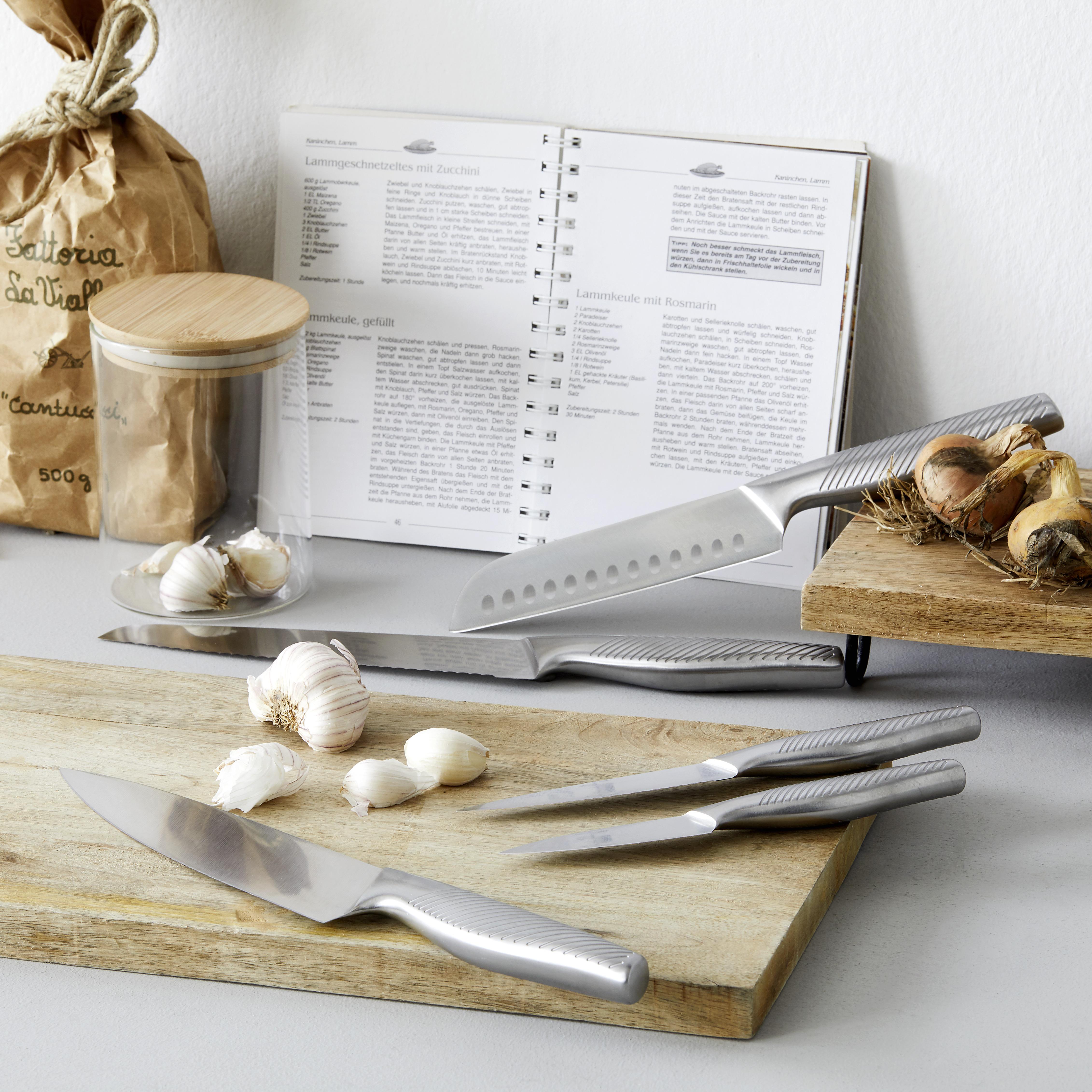 Nůž na chléb Gourmet, ca. 35cm - barvy nerez oceli, Moderní, kov (35cm) - Premium Living
