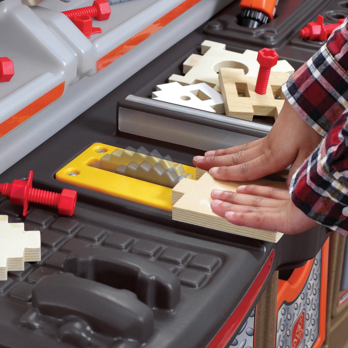 Kinderwerkbank Braun, B/H/T: 97,8x86,4x86,4cm - Braun/Grau, KONVENTIONELL, Kunststoff (97,8/86,4/86,4cm) - Ambia Garden