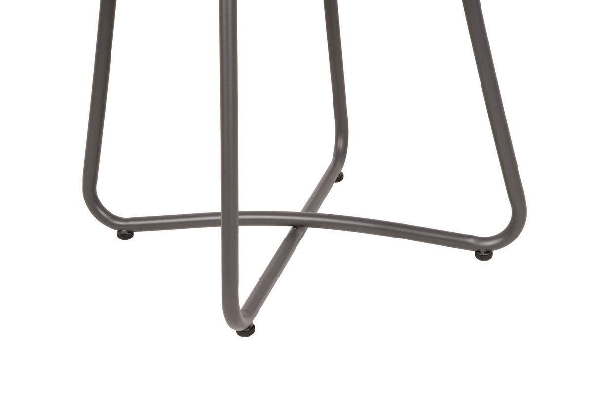 GARTENBEISTELLTISCH BEISTELLTISCH VALERIA - Anthrazit/Schwarz, MODERN, Kunststoff/Metall (40/44/40cm) - Gardenson