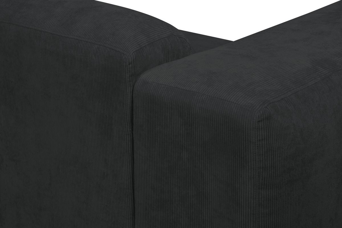 Ecksofa Hannah Schwarz 343x170 Cm - Schwarz, Design, Textil (343/170cm) - MID.YOU