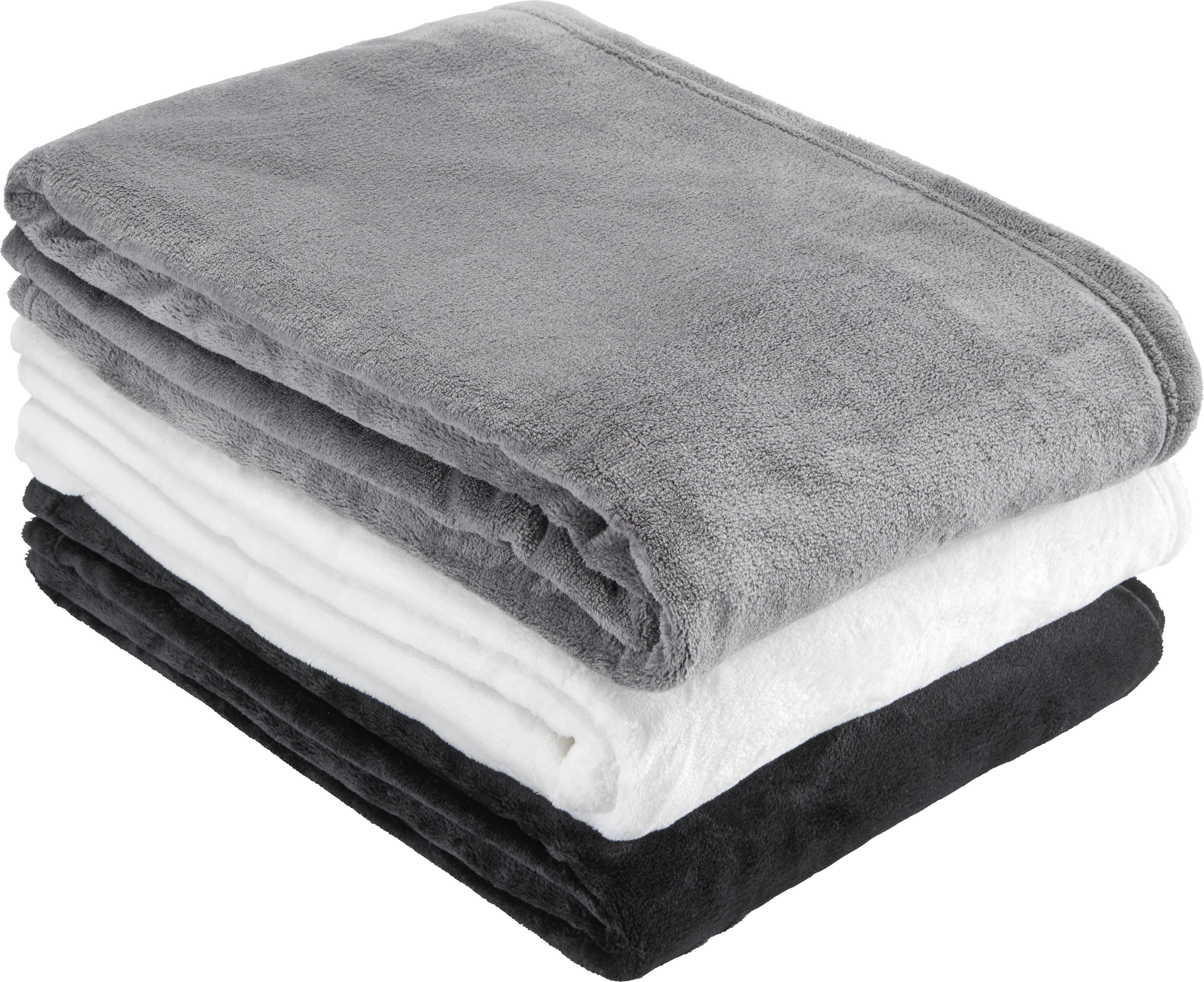 Mäkká Deka Kuschelix, 140/200cm, Antracit - antracitová, textil (140/200cm) - Modern Living