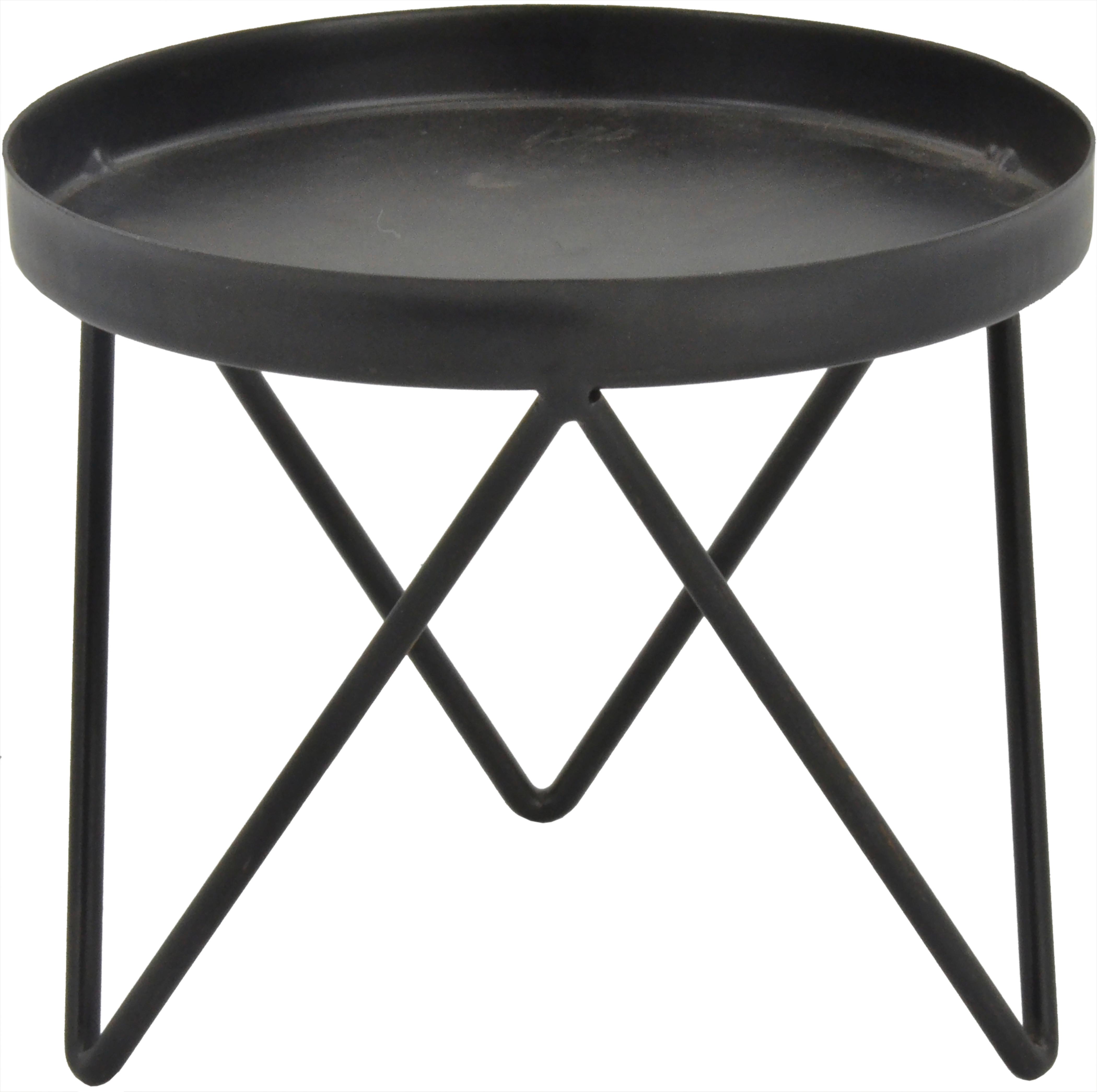 Svietnik Leni - čierna, kov (12/10cm) - Mömax