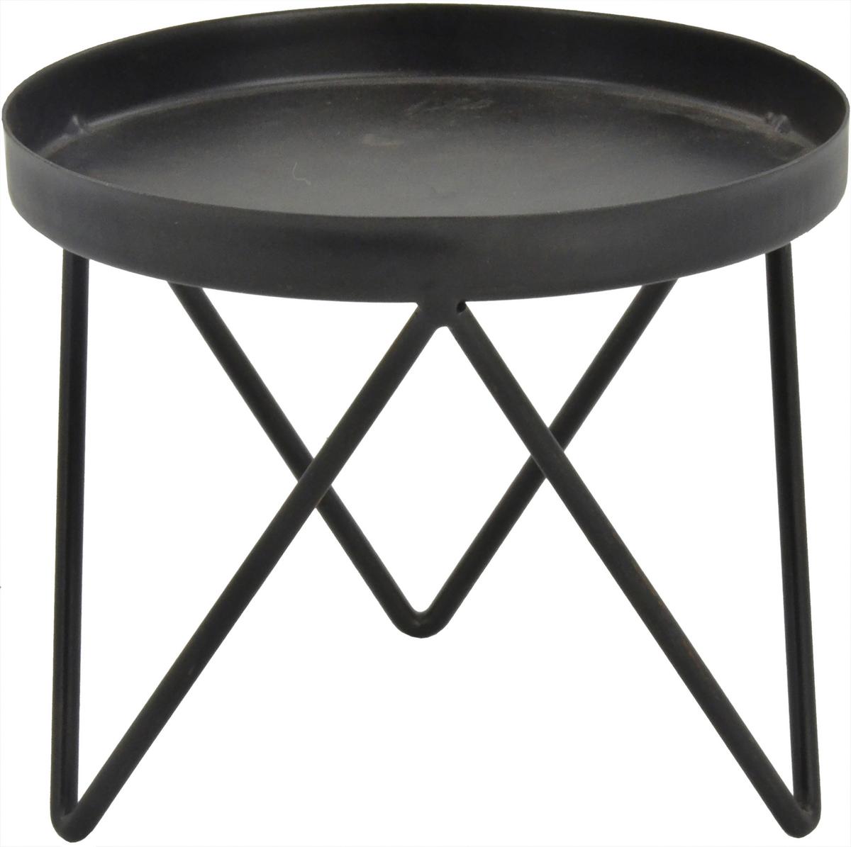 Svietnik Leni - čierna, kov (12/10cm) - Mömax