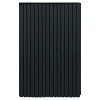 Outdoor Paneel L: 130 cm Wpc Dunkelgrau - Dunkelgrau, MODERN, Holzwerkstoff/Kunststoff (130/21,9/2,6cm)