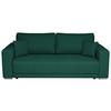 Schlafsofa Berna - Chromfarben/Dunkelgrün, Design, Textil (238/77/108cm) - P & B