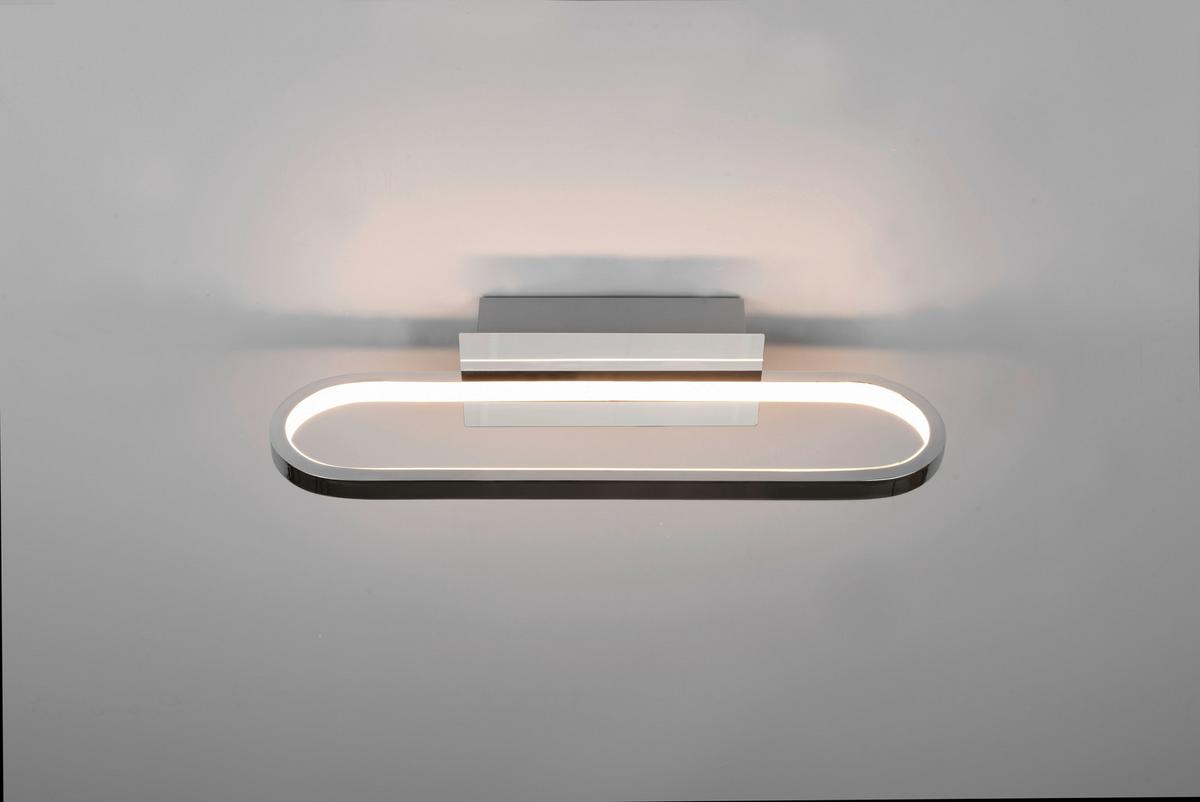 LED-Wandleuchte Gianni, Ip44, 1-Flammig mit Schalter - Chromfarben, Basics, Metall (40/14,8/7,5cm) - Trio Leuchten
