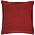 Zierkissen Maren 45x45 cm Polyester Terracotta mit Zipp - Terracotta, ROMANTIK / LANDHAUS, Textil (45/45cm) - James Wood