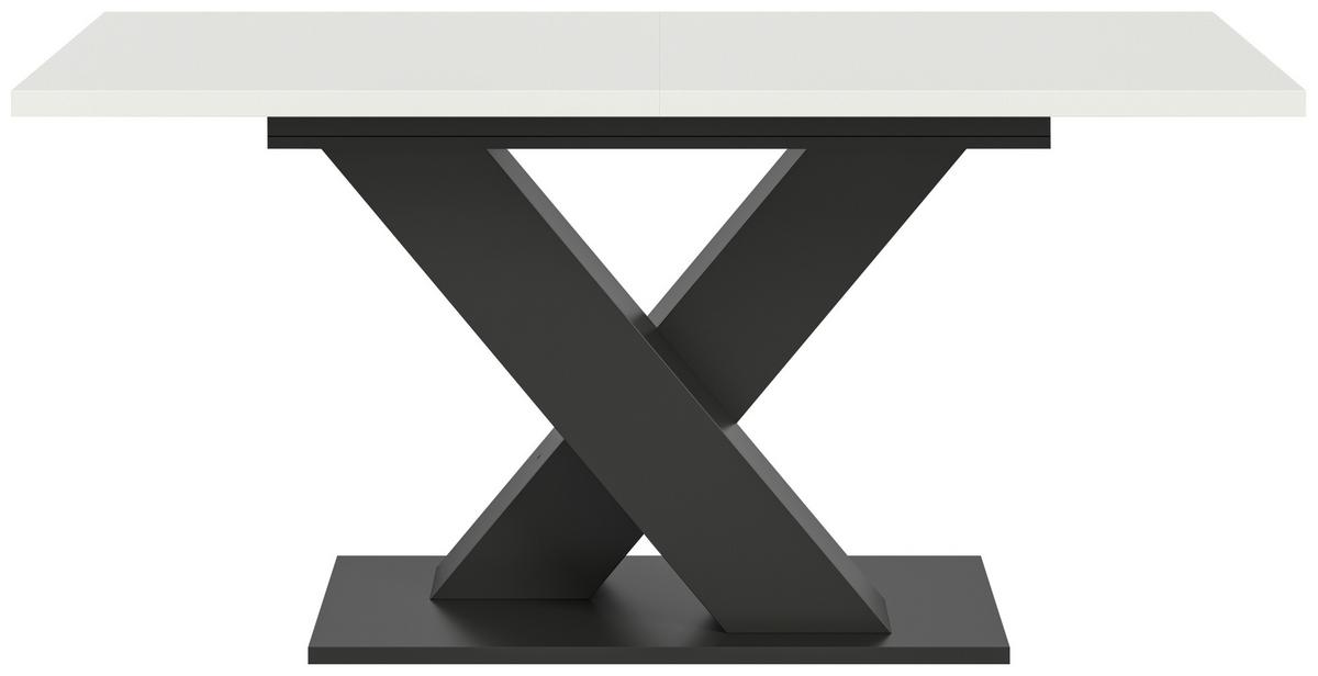 Ausziehtisch Marlon 150 Az Grau/Weiß Auf 190cm ausziehbar - Weiß/Grau, Trend, Holzwerkstoff (150-190/90/75cm) - MID.YOU